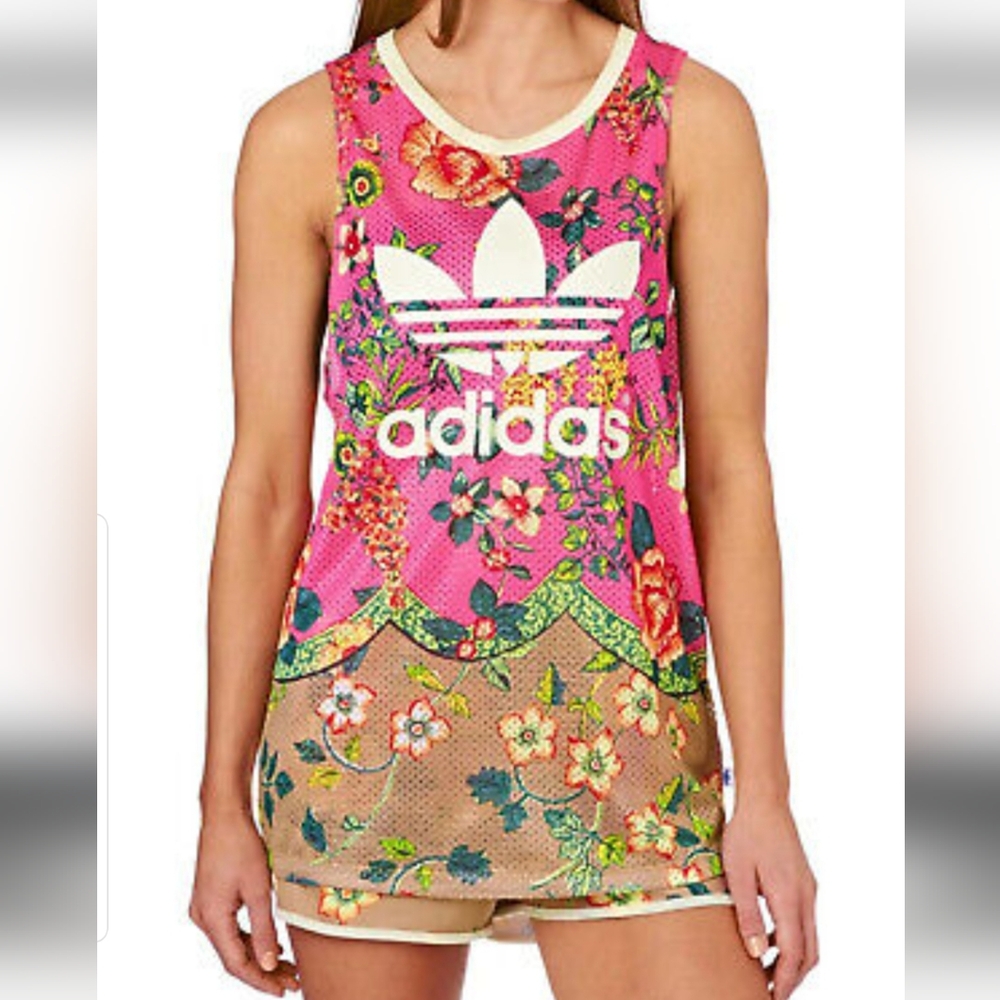Adidas Trefoil x Farm Rio Jardineto Floral Tank
